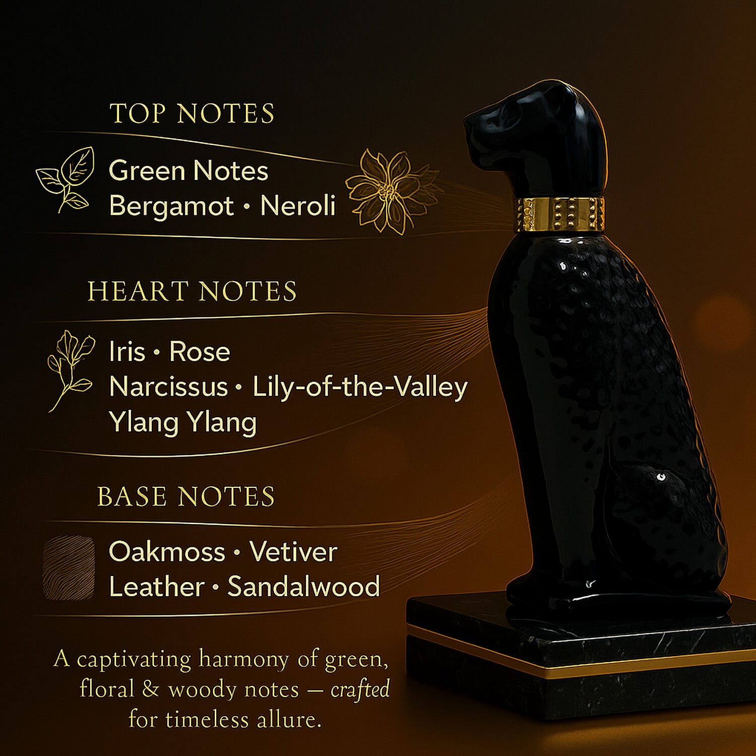 Laurelle Gold and Black Leopard EDP 100mL each