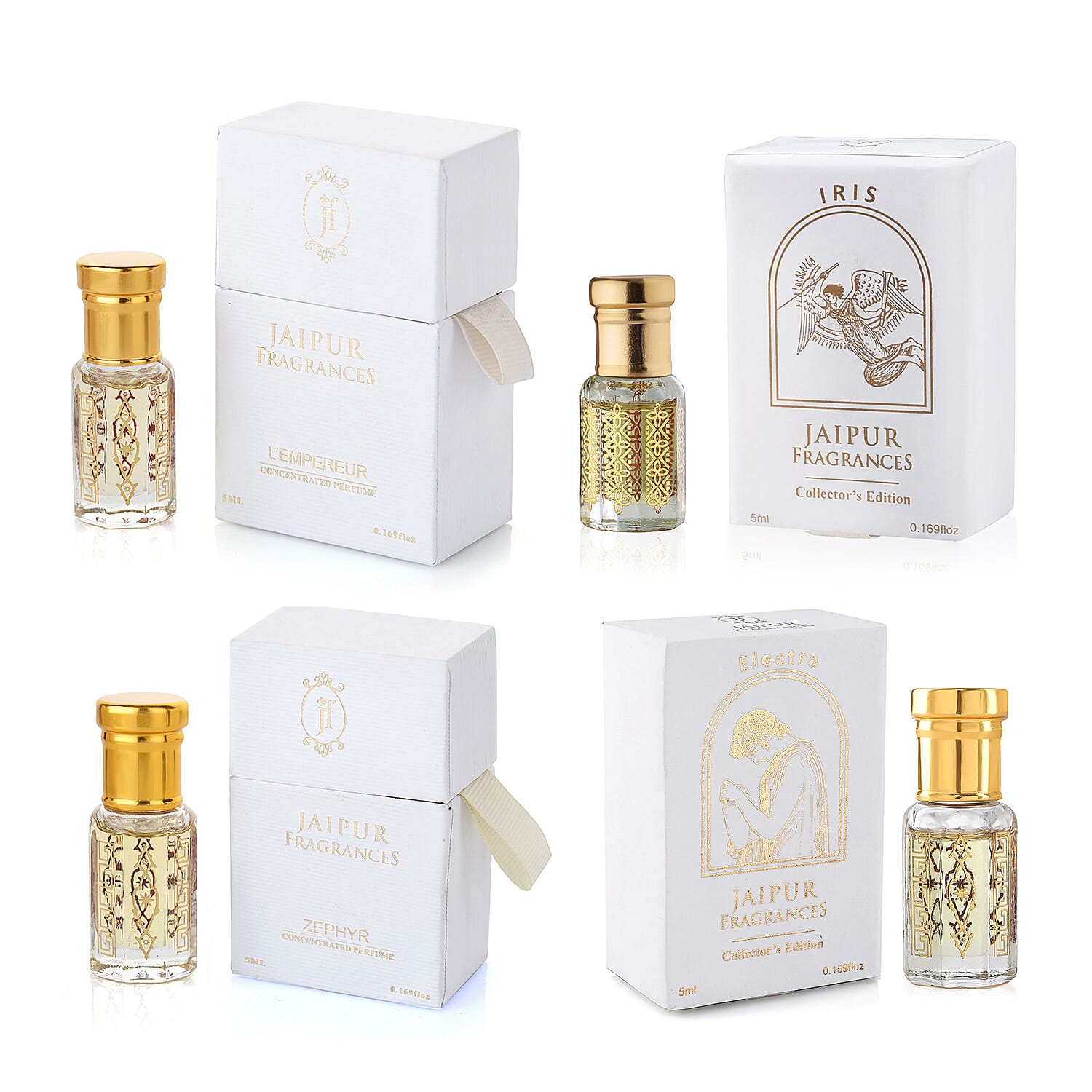 Pack of 4 Jaipur Fragrances - Greek & Zephyr