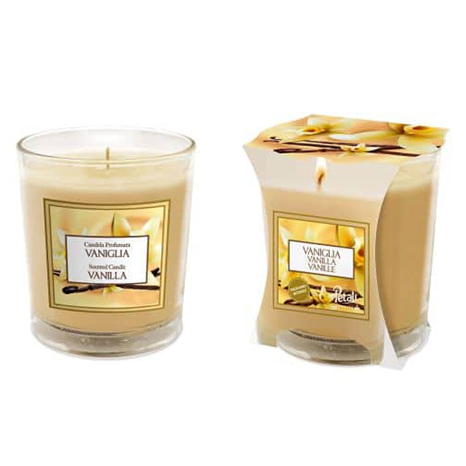 Set of 4 - Prices Candles Petali (Berry, Vanilla, Orange & Apple Spice) Medium Candle Jar With 45 Hours Burn Time