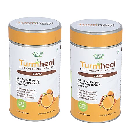 Pack of 2 Turmheal with Black Pepper, Green Cardamom and Cinnamon - 100 Gms
