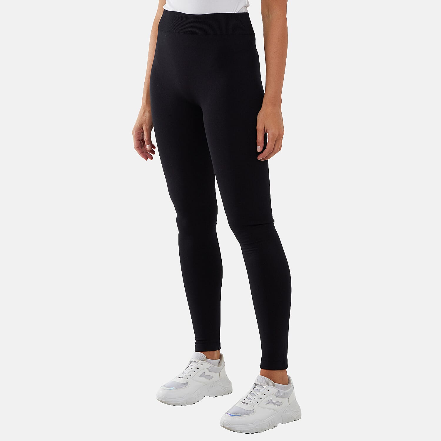 Set of 2 Nova of London - Fleece Lined Warm Leggings (20-22) - Black