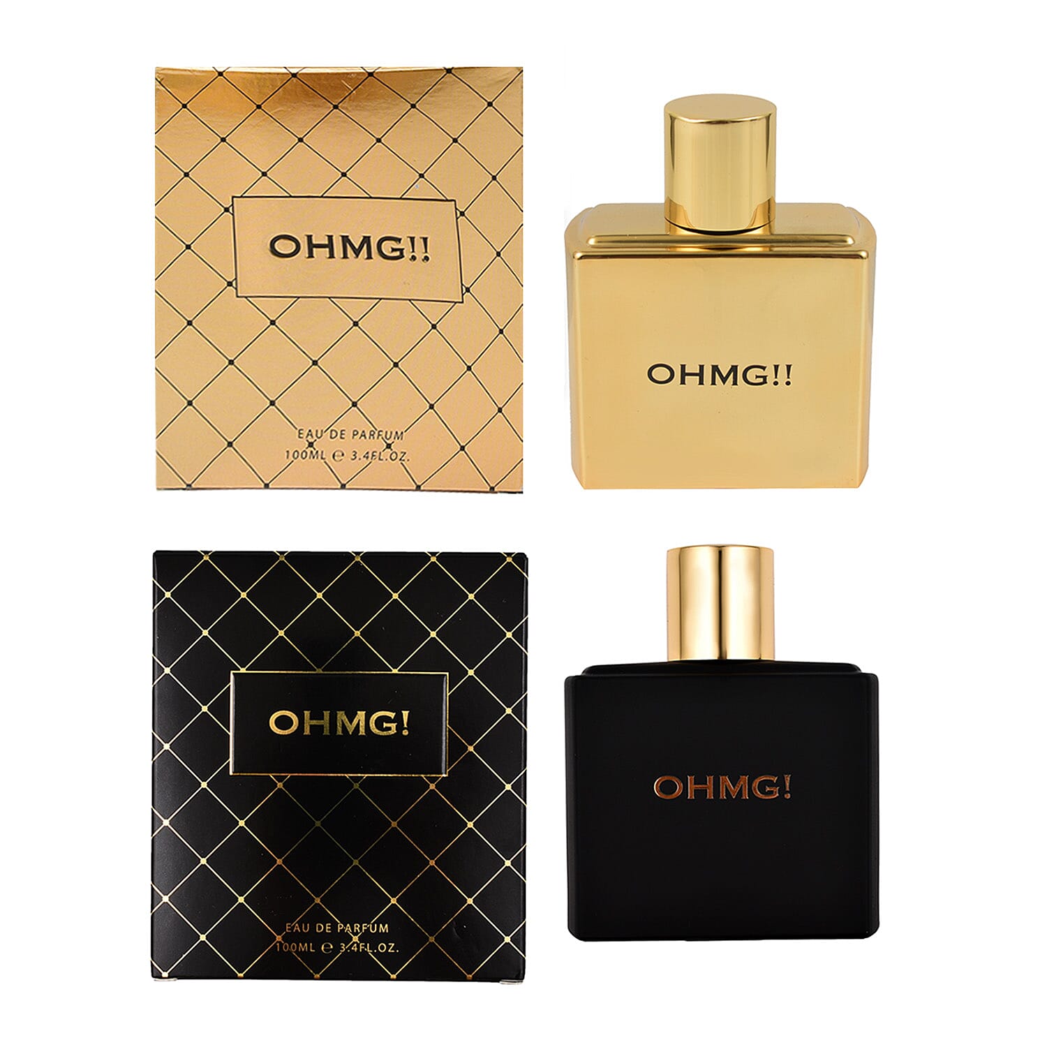 MARKS BIRTHDAY MEGA OFFER - Set of 2 OHMG! Oud Eau De Parfum - Black & Gold (100ML Each)