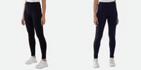 Pack of 2 - Nova of London Full Range Fleece lined Warm Leggings (16-18) Black and Navy