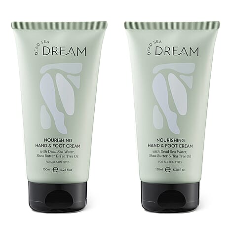 Pack of 2 Dead Sea Dream Nourishing Hand & Foot Cream - 150ml each