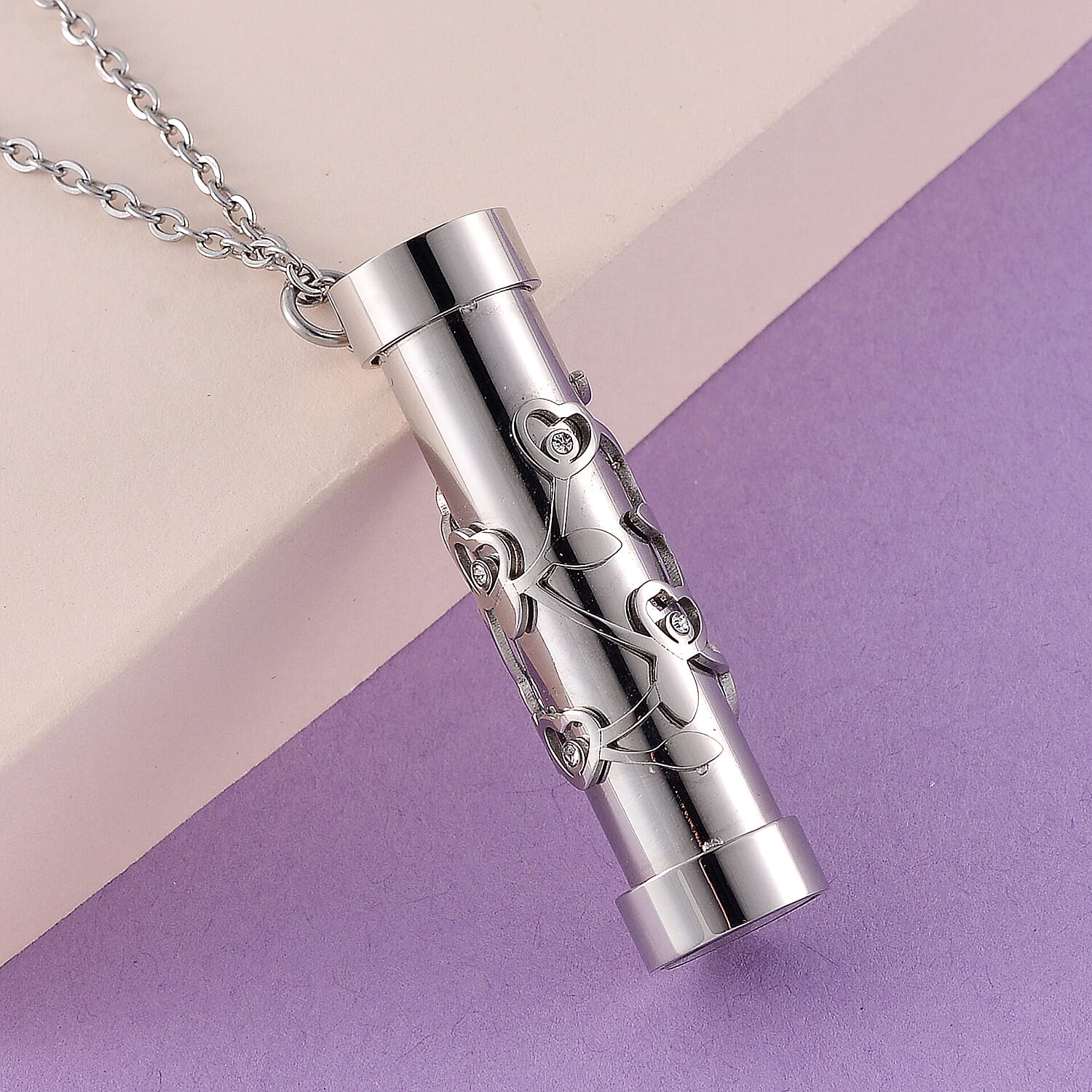 Set of 2 - Multi Colour Cubic Zirconia Kaleidoscope-Style Necklace (Size - 30-2 Ext.) with Lobster Clasp in White Tone