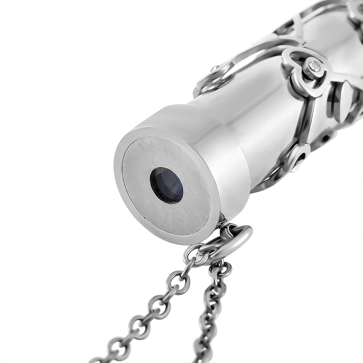 Set of 2 - Multi Colour Cubic Zirconia Kaleidoscope-Style Necklace (Size - 30-2 Ext.) with Lobster Clasp in White Tone