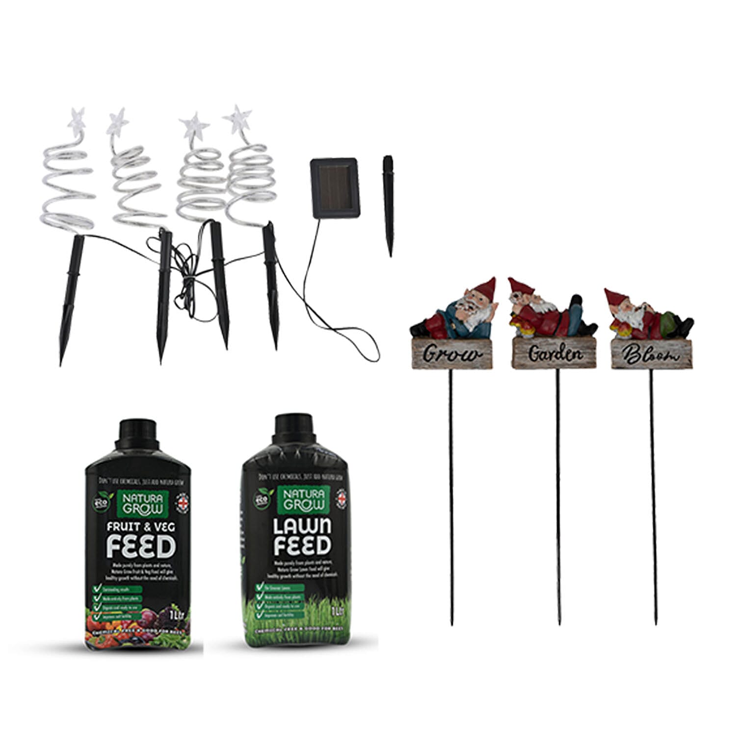 Spring Ready Garden with Lawn Feeds & Garden Decoration