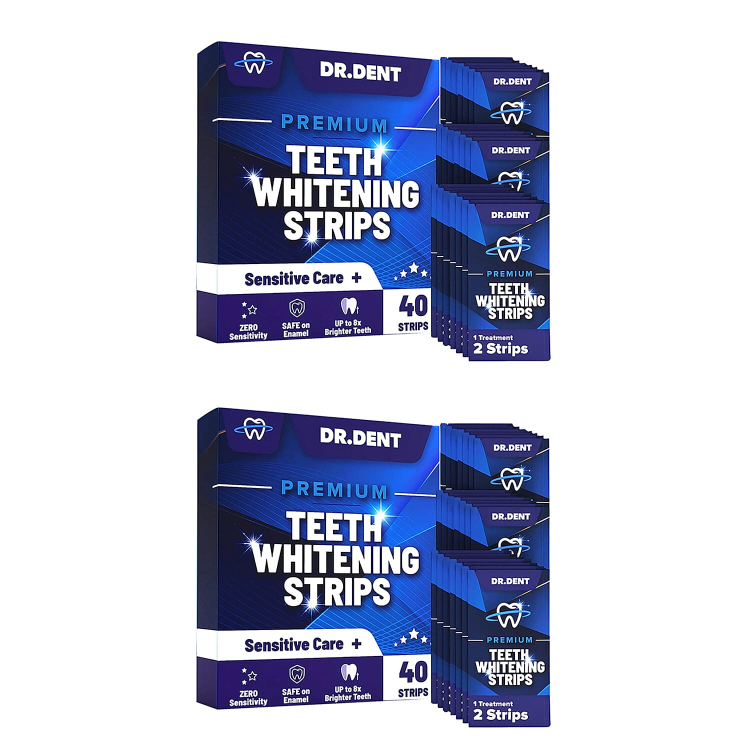 DOD - Set of 2 DR.DENT Professional Teeth Whitening Strips