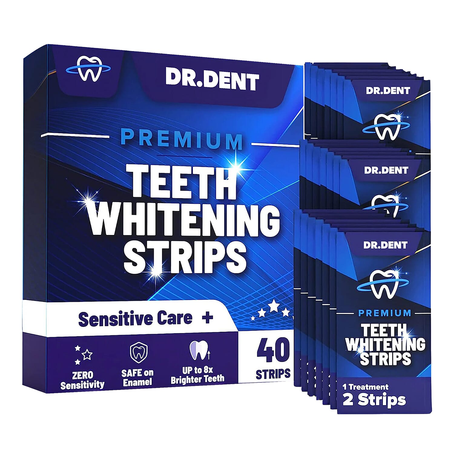 DOD - Set of 2 DR.DENT Professional Teeth Whitening Strips