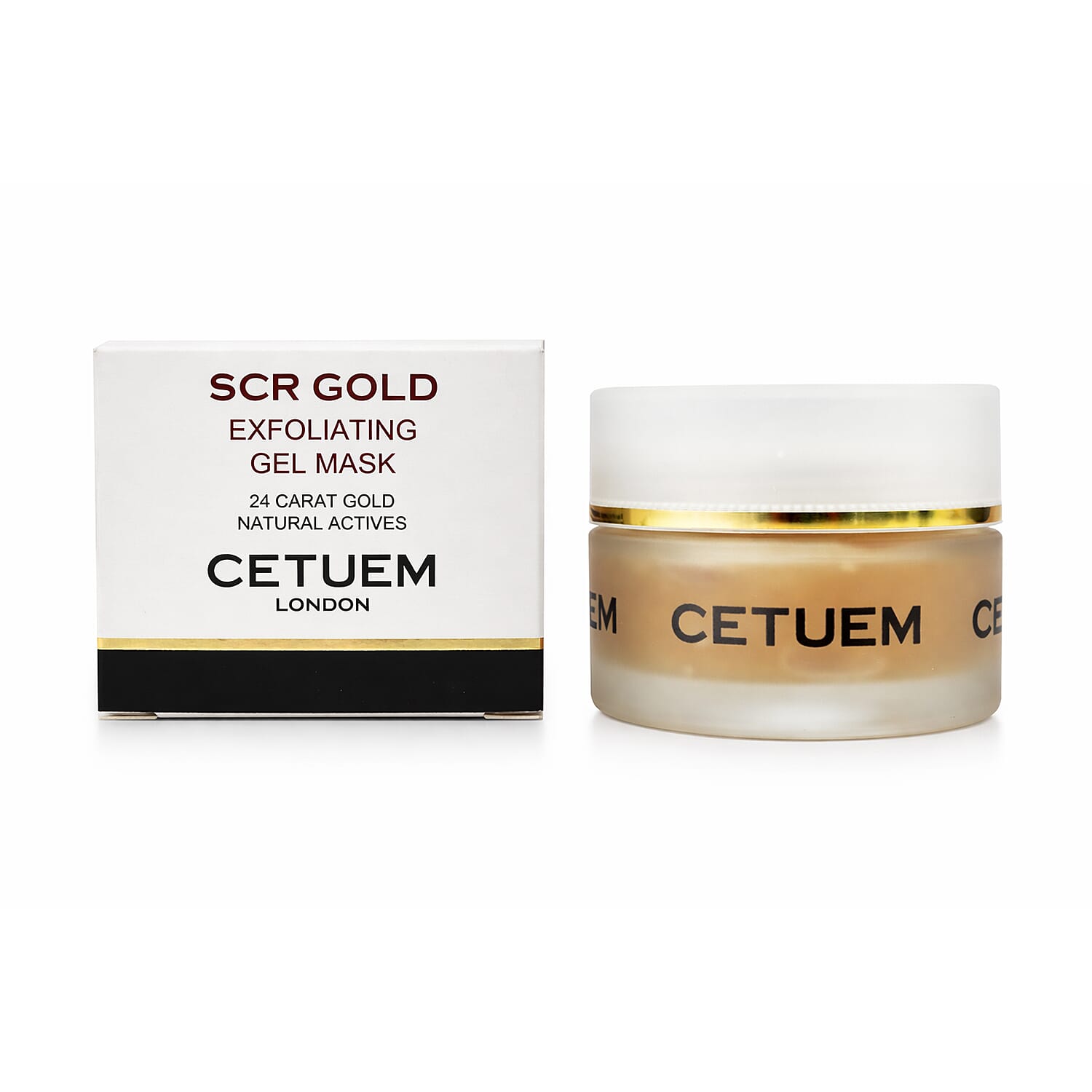 Cetuem Glow Duo - SCR Gold Illuminating Mask and Exfoliating Mask (50ml each)