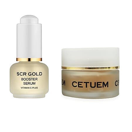 Cetuem Radiance Duo with Exfoliating Mask 50ml and SCR Gold Booster Serum 15ml