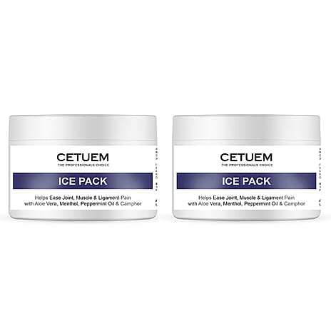 Cetuem Relief Duo - Ice Pack for Pain Relief Muscle aches and Joint Discomfort caused by Minor Backaches, Tendinitis, and Overuse of Muscles
