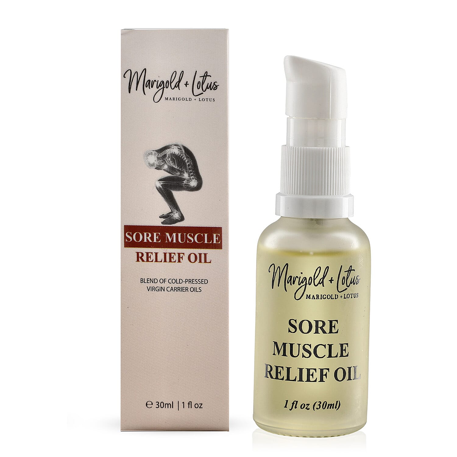 Marigold & Lotus Comfort Duo - Sore muscle Relief oil 30ml