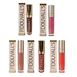 Douvall's Colour Drip Lip and Cheek Oil Set &ndash; 5 Shades (French Nude, Pink, Rouge Noir, Some Like It Hot and Enchanted Spice)