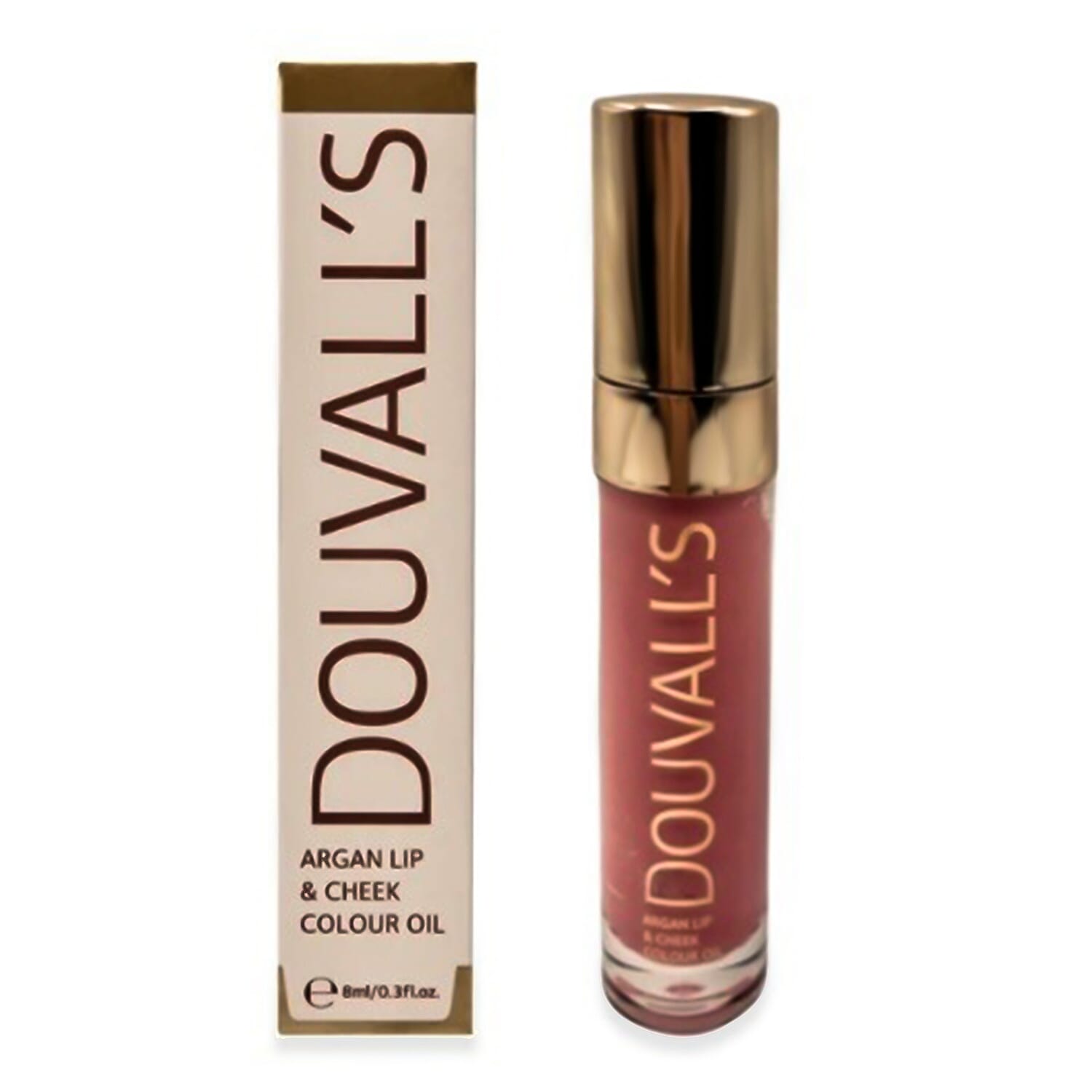 Douvallis Colour Drip - Lip and Cheek Colour Oils in French Nude, Pink, Rouge Noir, Some Like It Hot and Enchanted Spice