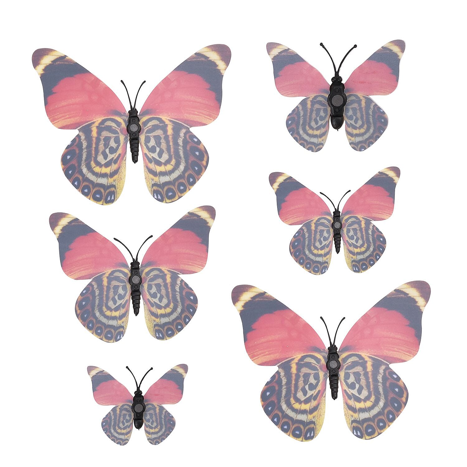 126 Pcs 3D Magnet Butterflies Hanging Decoration Multi