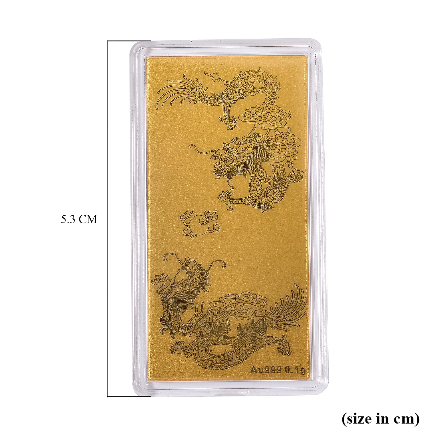 Set of 3 - 24K Yellow Gold Dragon Pattern Foils