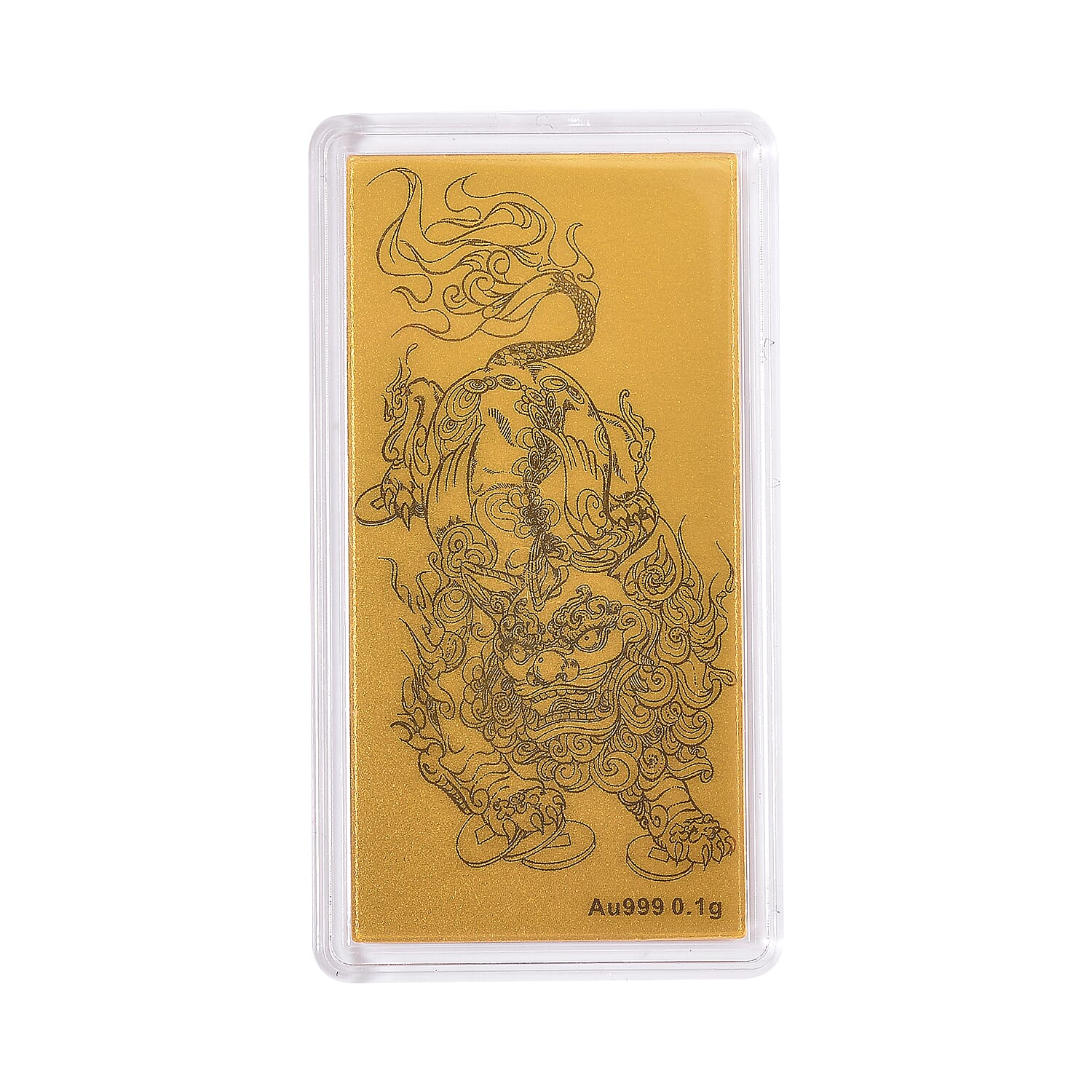 Set of 3 - 24K Yellow Gold Pixiu Pattern Foils