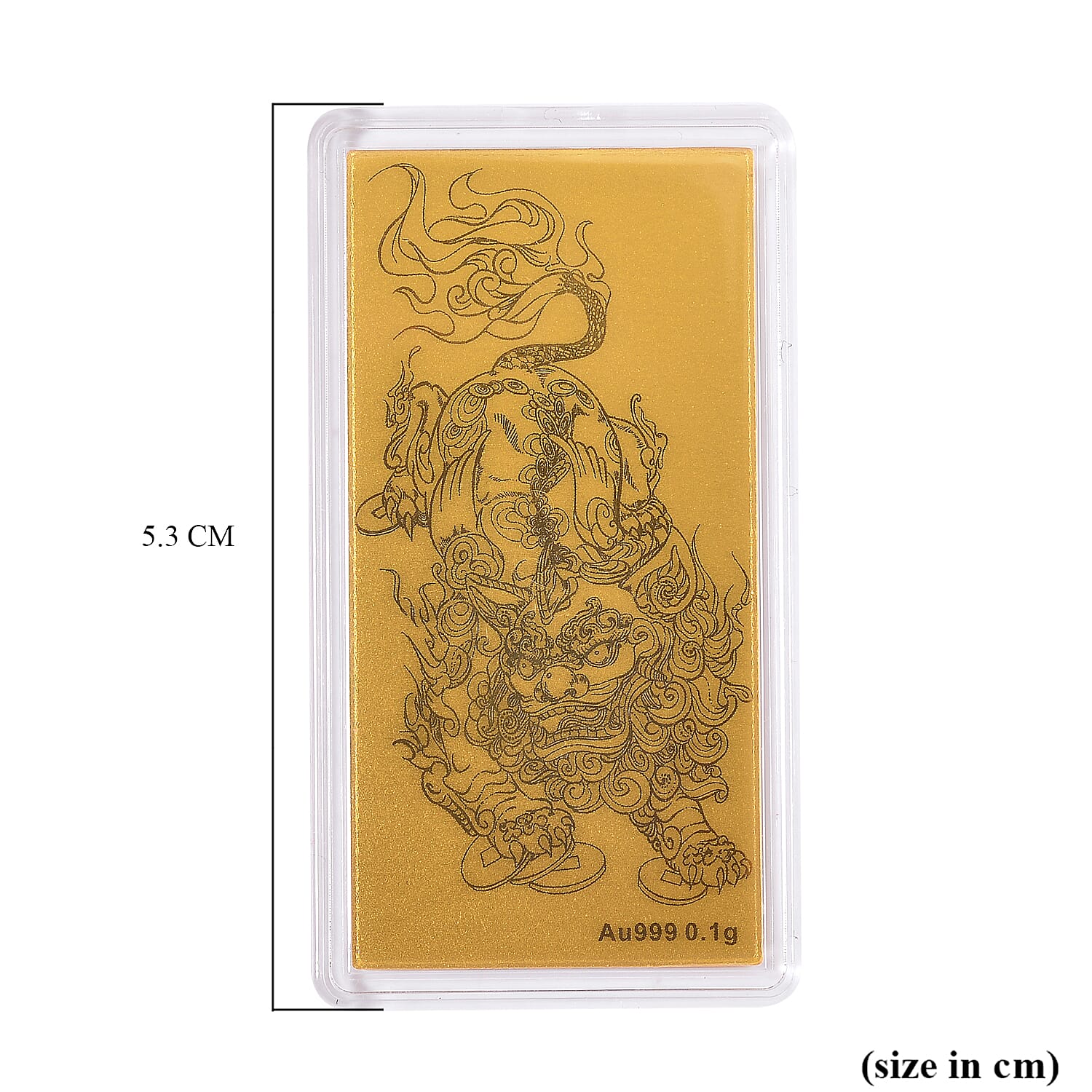 Set of 3 - 24K Yellow Gold Pixiu Pattern Foils