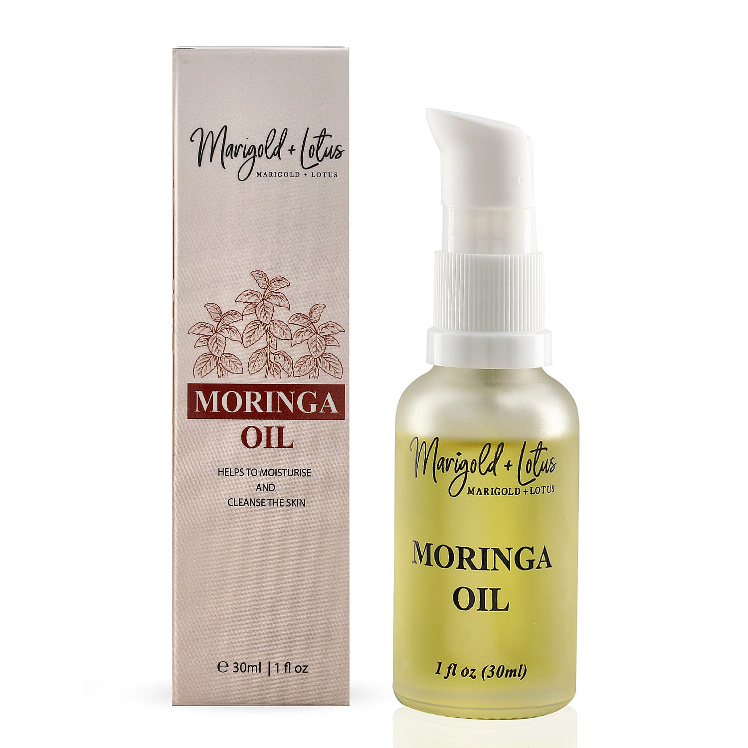 Marigold and Lotus Oils - Rosehip, Argan, Moringa Oils - 30ml each