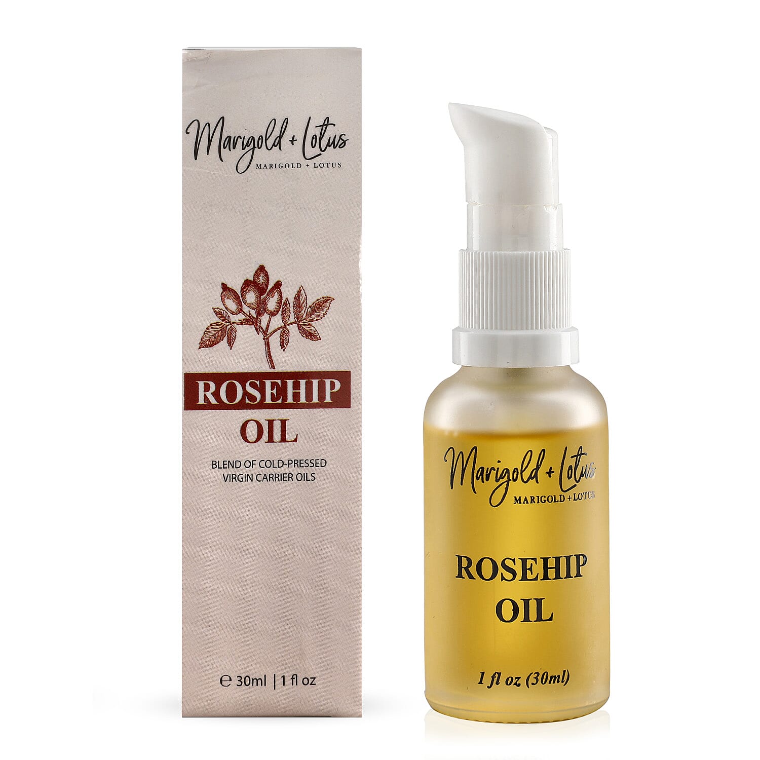 Marigold and Lotus Oils - Rosehip, Argan, Moringa Oils - 30ml each