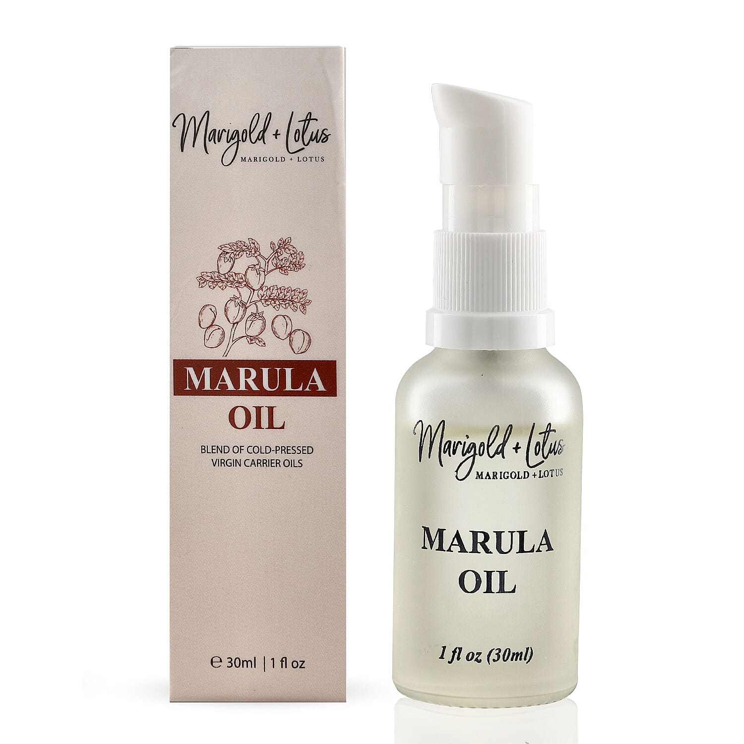 Marigold & Lotus Marula Moringa and Lavender Oils 30ml Each