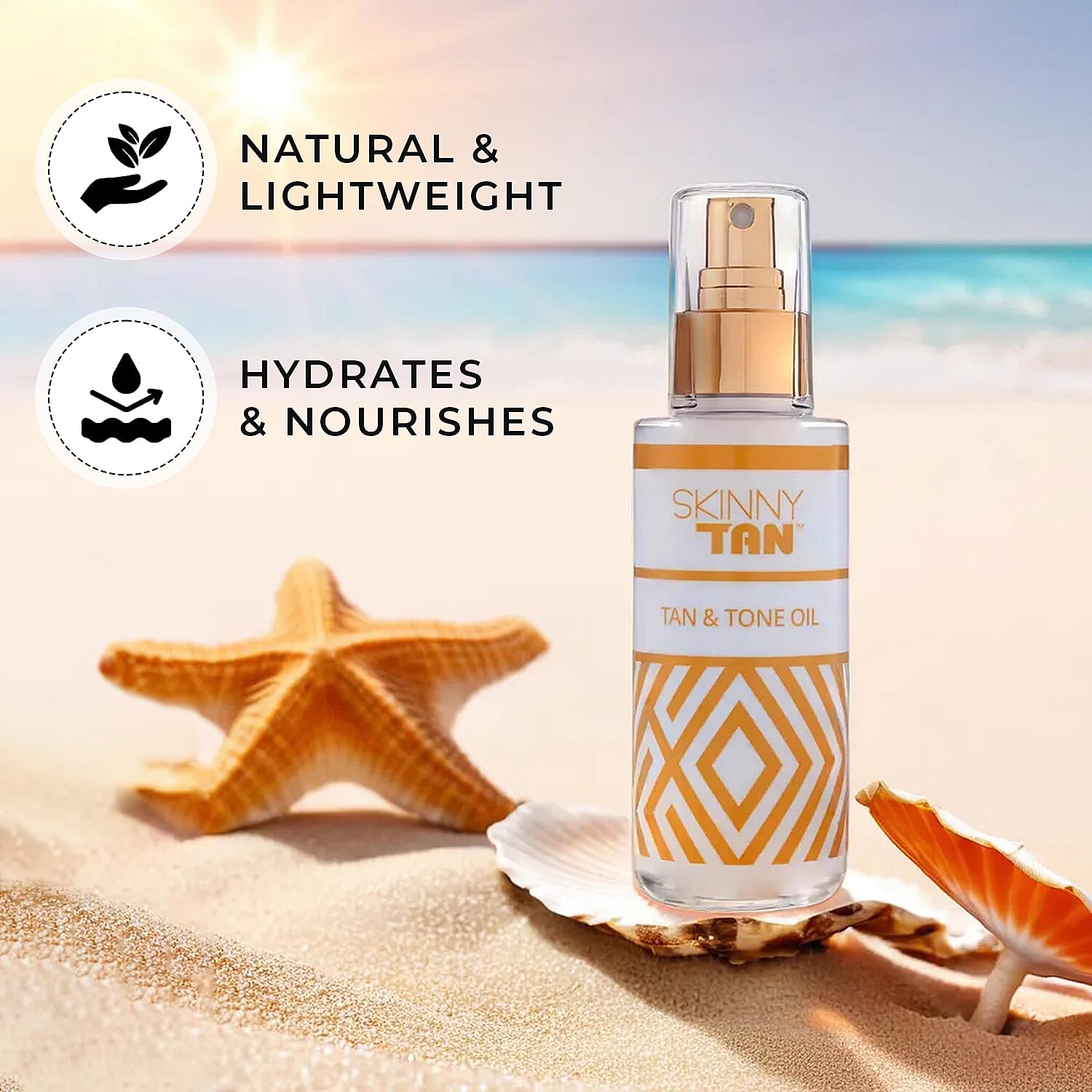 Set of 2 - Skinny Tan - Tan & Tone Oil 145ml each