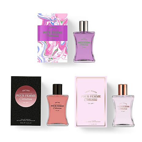 Laurelle’s Scented Story - Pour Femme Collection Fantastic EDP, Boutique EDP and Sweet Heaven EDP 100ml each