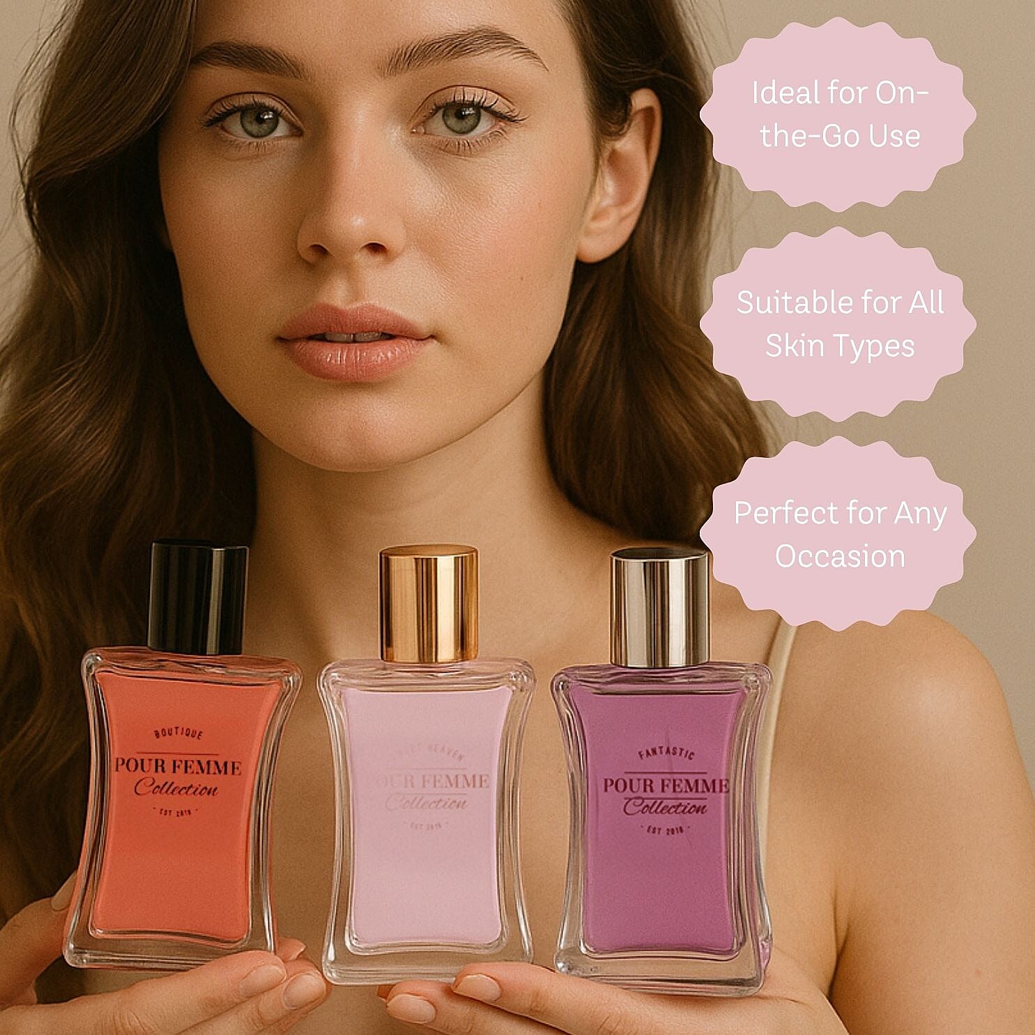 Laurelle’s Scented Story - Pour Femme Collection Fantastic EDP, Boutique EDP and Sweet Heaven EDP 100ml each