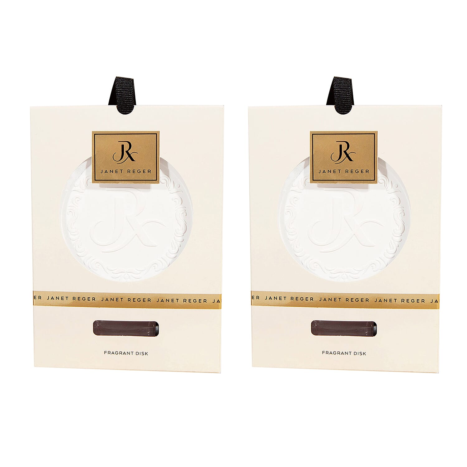 Set of 2 - Janet Reger Hanging Fragrance Disc - White