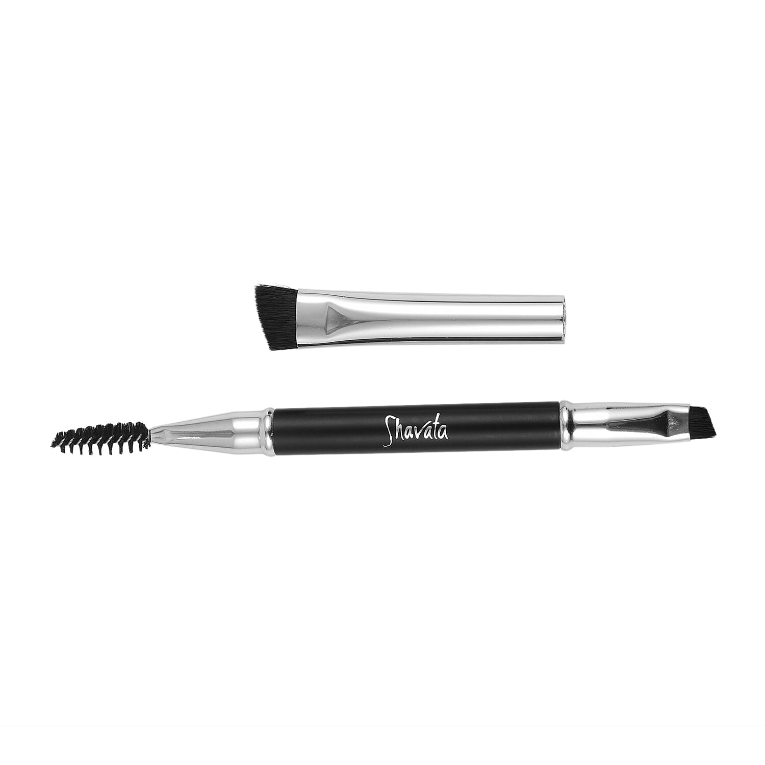 Shavata Duo - Kylie Stencil with Double Ended Pencil (4x3 = 12 Brow Shape Sheets) and 3-in-1 Brush For Brows and Lashes