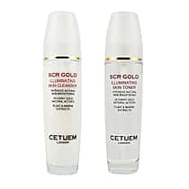 GALA OFFER - Cetuem - SCR Gold Illuminating Skin Cleanser 100mL and Toner 100mL