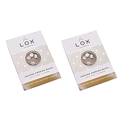 Connoisseurs LOX Secure Earring Backs Set of 10 Pcs Push Set in Silver, Gold & Rose Gold Tone
