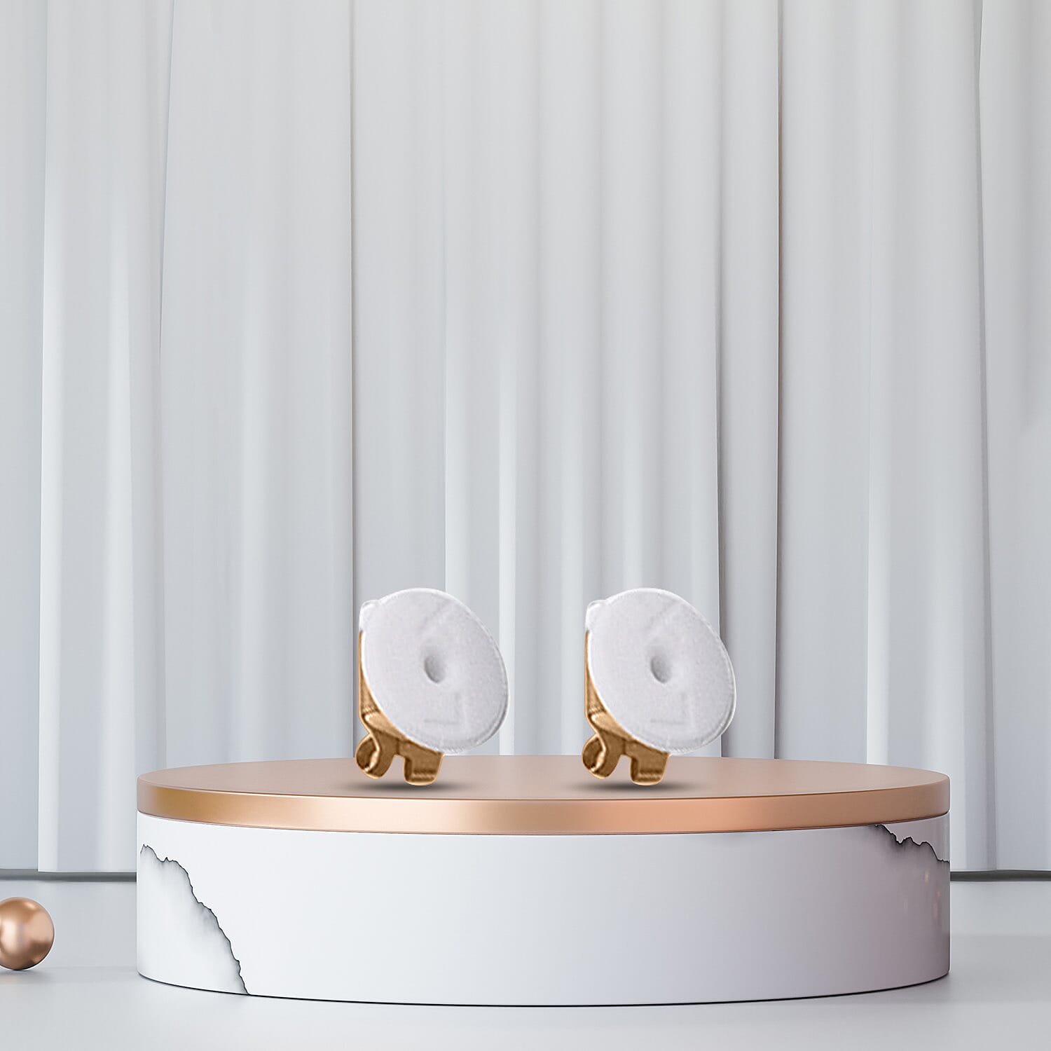 Connoisseurs LOX Secure Earring Backs Set of 4 Pcs Push Set in Gold Tone