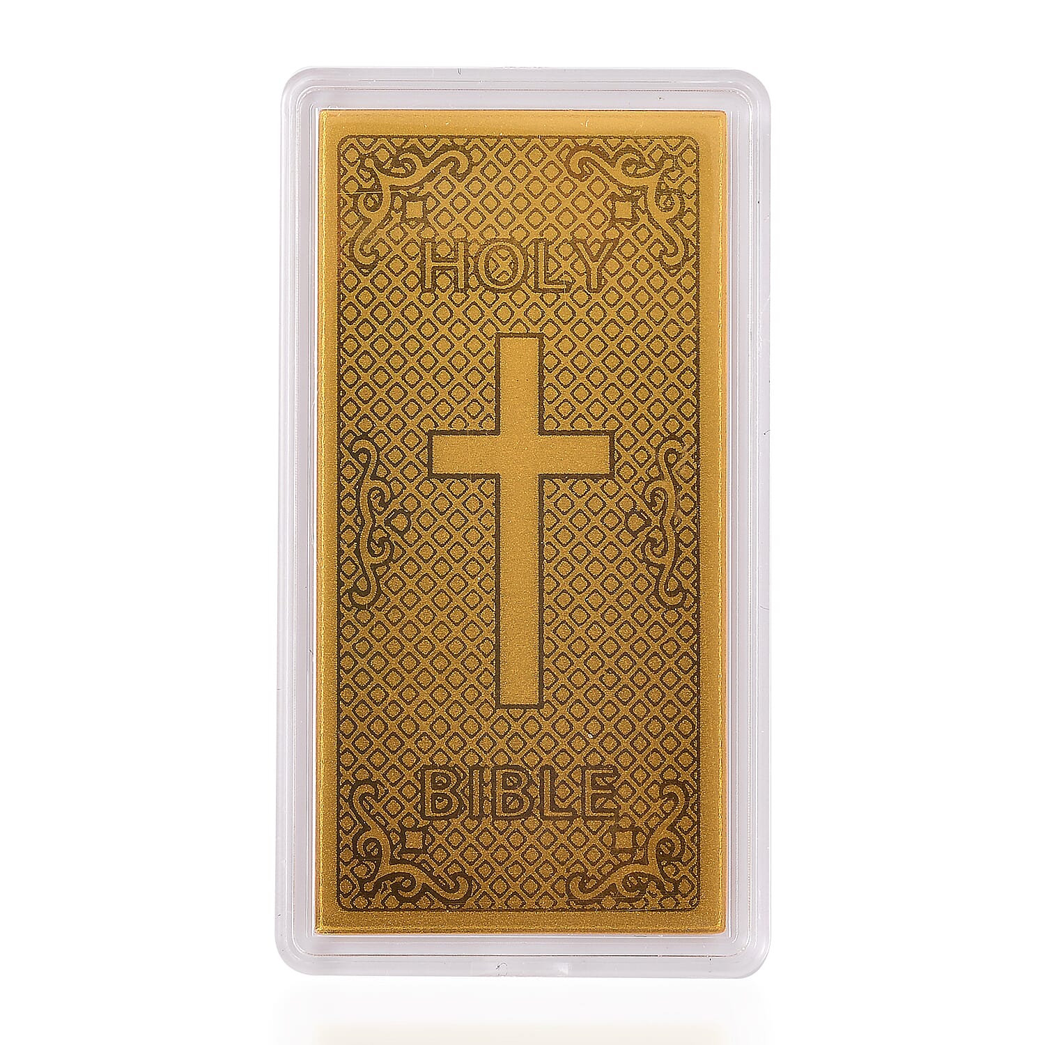 Set of 2 - 24K Yellow Gold Bible & Angel Pattern Foils
