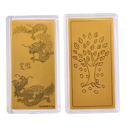 24K Yellow Gold (99.99% Purity) Angel Embossed Collectable