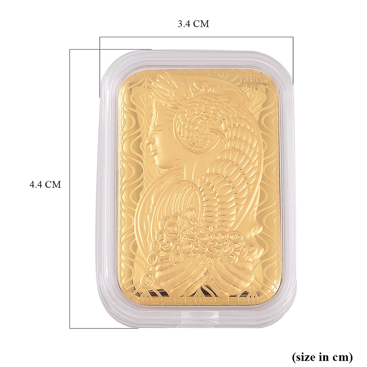 Set of 2 - 24K Yellow Gold Lady Fortuna and Golden Garce Foils