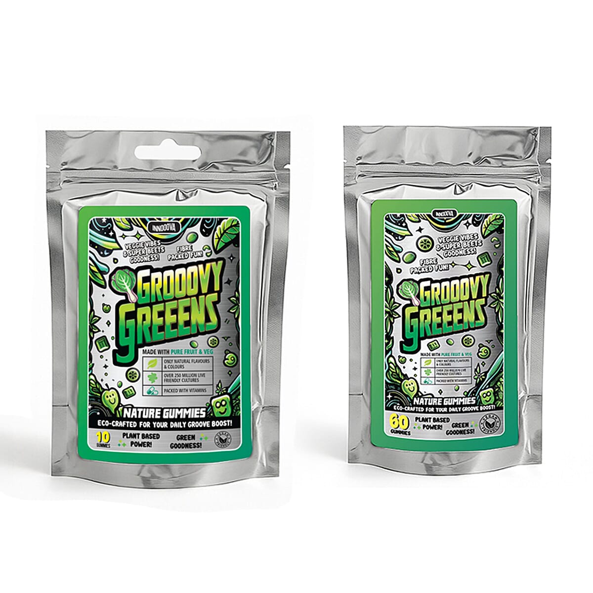 Innooova Groovy Greens 60 Gummie with FreeTrial Pack