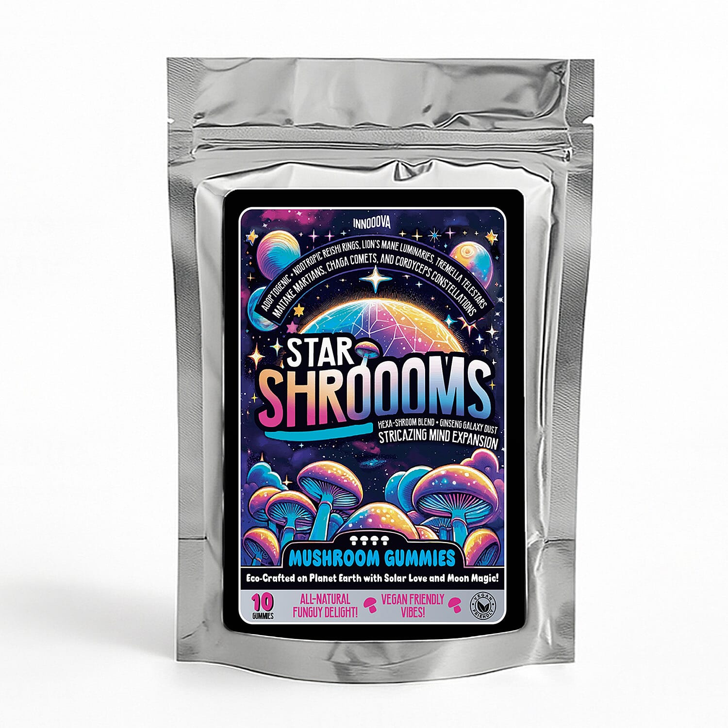 Innooova Starshroooms Full Pack 60 Gummies and 10 Gummies Pack