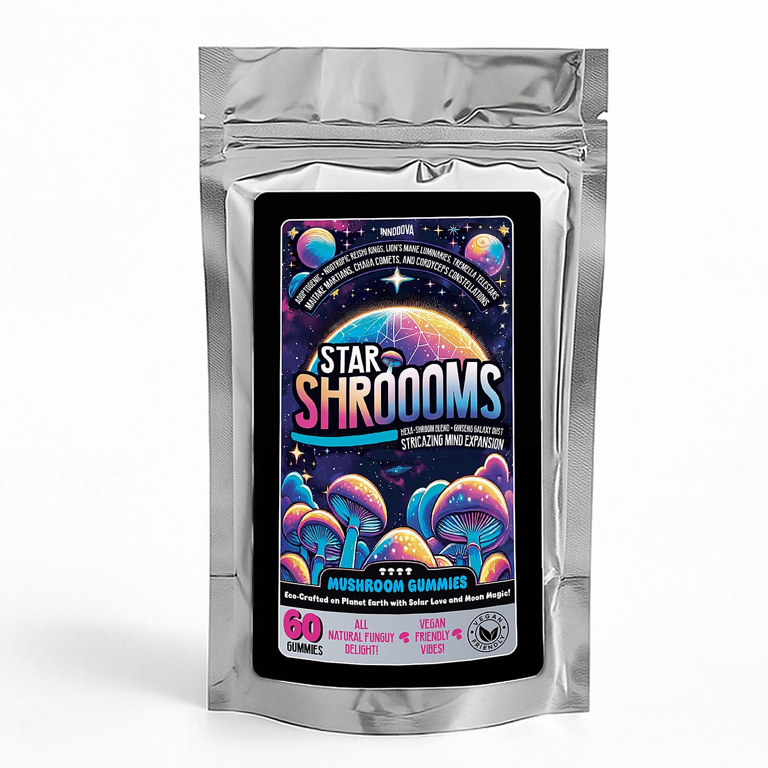 Innooova Starshroooms Full Pack 60 Gummies and 10 Gummies Pack