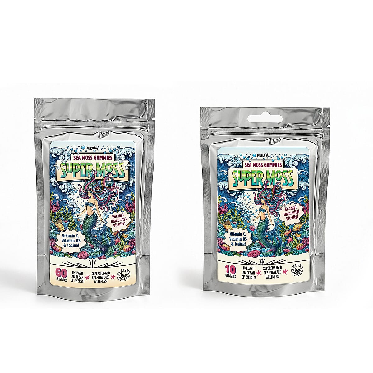 Innooova SuperMoss Full Pack 60 Gummies and 10 Gummies Pack