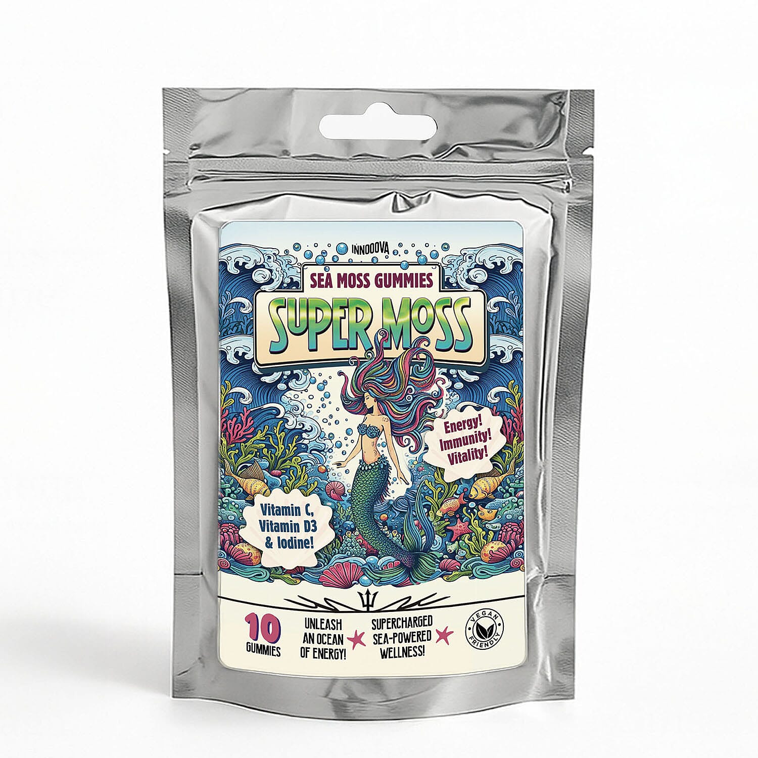 Innooova SuperMoss Full Pack 60 Gummies and 10 Gummies Pack