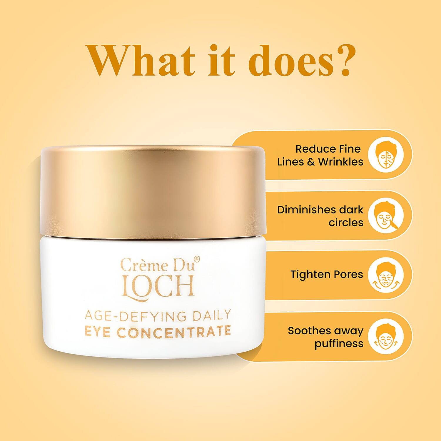 Cr&egrave;me du Loch Christmas Age Defying Gift Set - Daily Moisturiser 50ml, Daily Serum 50ml & Daily Eye Concentrate 30ml