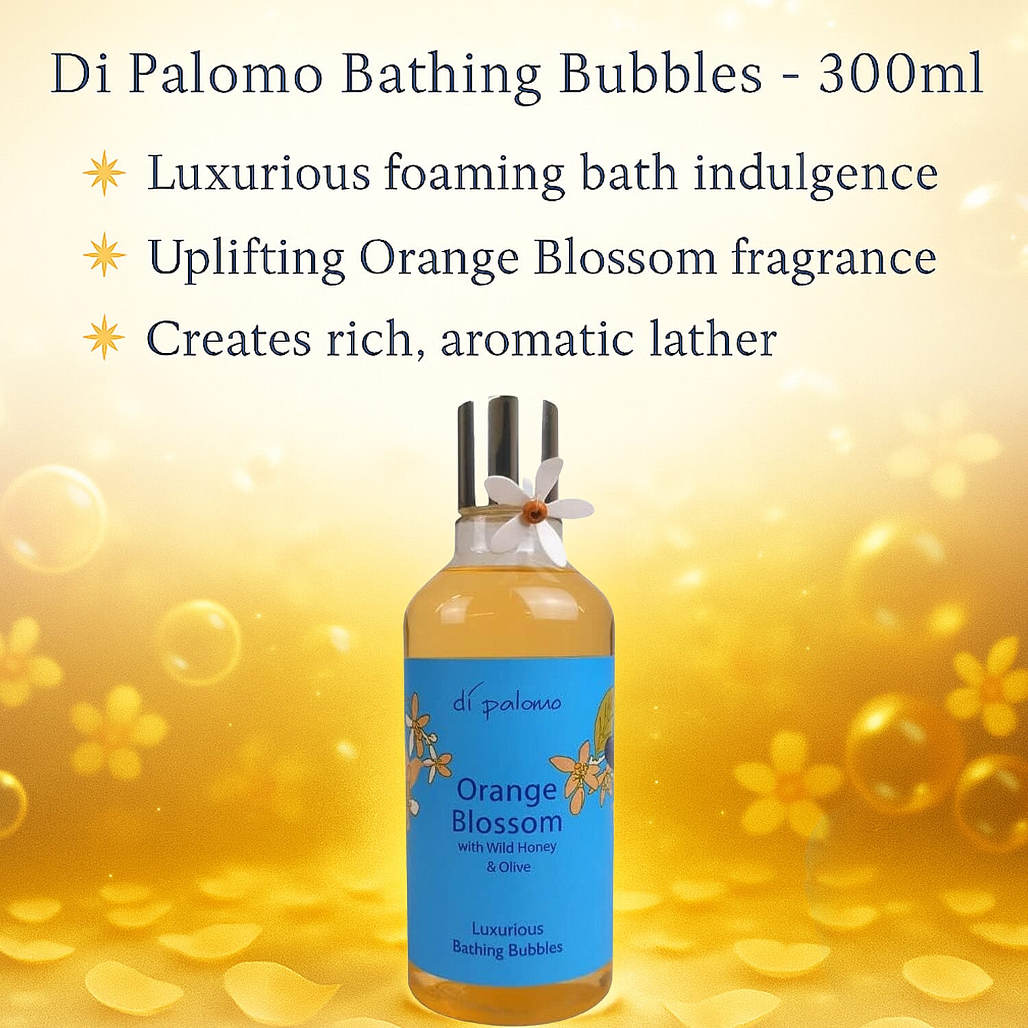 Di Palomo Christmas Luxury Bathing Gift Set - Orange Blossom & Fig-Grape (Includes Bathing Bubbles 300ml and 2 x Bath Bombs in each)
