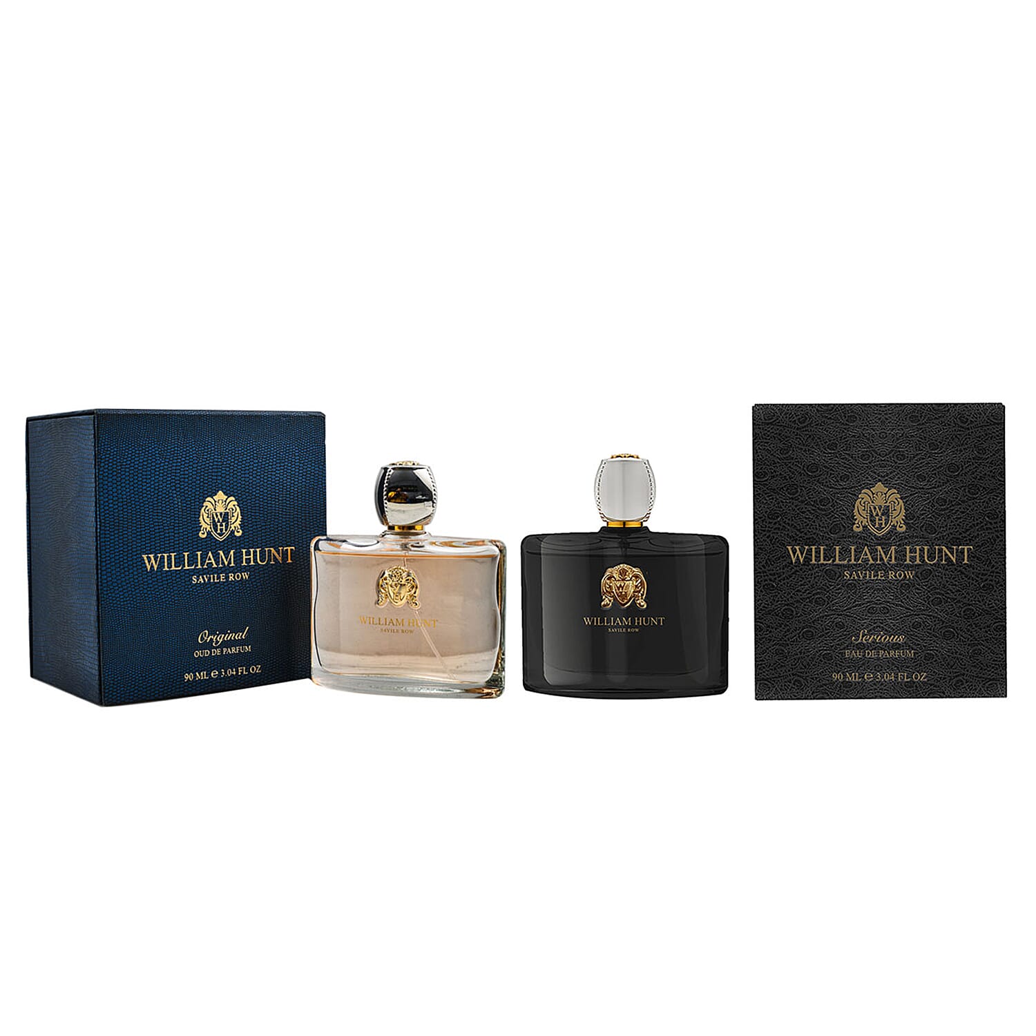 William Hunt Christmas Fragrance Duo - Oud De Parfum (Winner of the 2018 Mens Fine Fragrance Award 90 ml) & Serious Eau De Parfum 90ml
