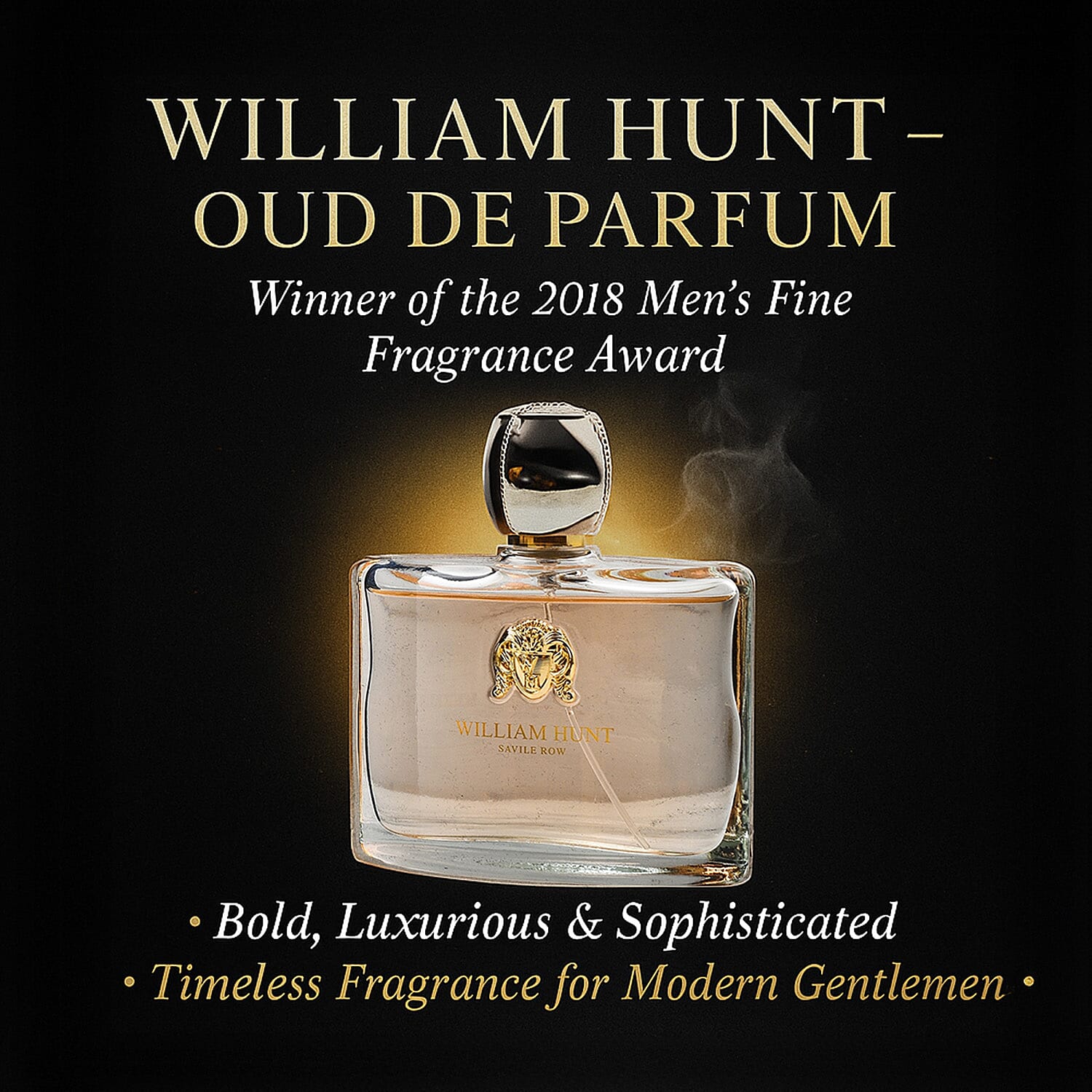 William Hunt Christmas Fragrance Duo - Oud De Parfum (Winner of the 2018 Mens Fine Fragrance Award 90 ml) & Serious Eau De Parfum 90ml