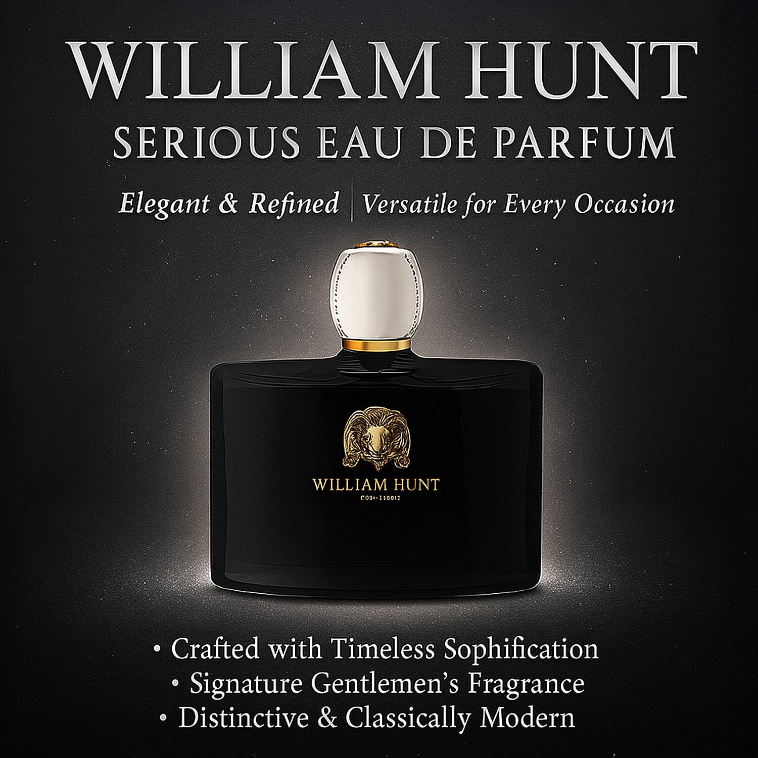 William Hunt Christmas Fragrance Duo - Oud De Parfum (Winner of the 2018 Mens Fine Fragrance Award 90 ml) & Serious Eau De Parfum 90ml