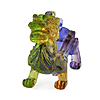Set Of 2 - First Time Ever- Murano Style Qilin Figurine - Multi Color
