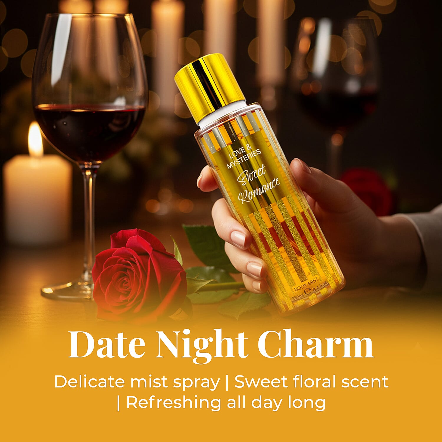 Love & Mysteries Hot Nights Shower Gel and Body Mist - 250 ml