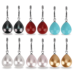 One Time Mega CloseOut- Red Shell Pearl Drop Earring